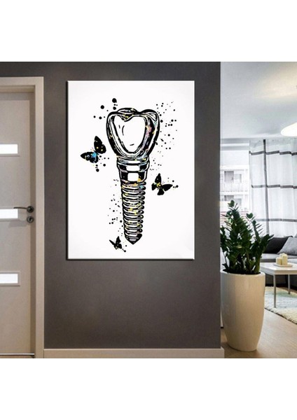 Ağız ve Diş Sağlığı Polikliniği Tabloları Dekoratif Diş, Dekoratif Dişçi, Dişçi Dekorasyonu DSC-120