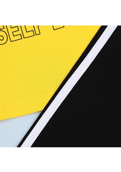 Erkek Çocuk Kısa Kol Çizgili Tişört - 16789 - Beyaz modelleri