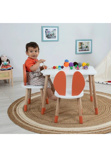 Bee Smart Çocuk Oyun Aktivite Masası - Çocuk Çalışma Masası - Montessori Masa Sandalye