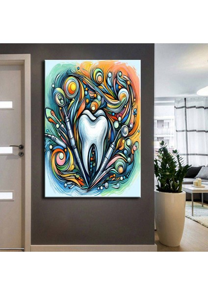 Ağız ve Diş Polikliniği, Dişçi Tabloları Dekoratif Diş, Dekoratif Dişçi, Dişçi Dekorasyonu DSC221