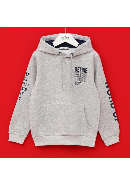 Erkek Çocuk Uzun Kol Sweatshirt - 16004 - Melanj