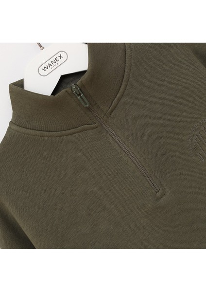 Erkek Çocuk Uzun Kol Şardonlu Sweat - 16157 - Haki fiyatları