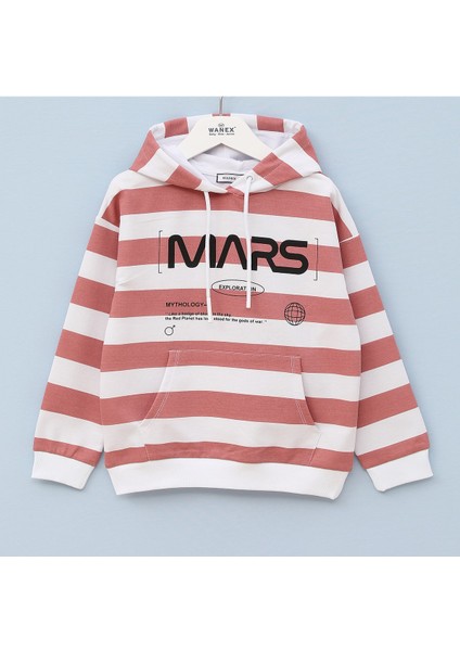 Erkek Çocuk Kapüşonlu Sweatshirt - 15891 - Mavi