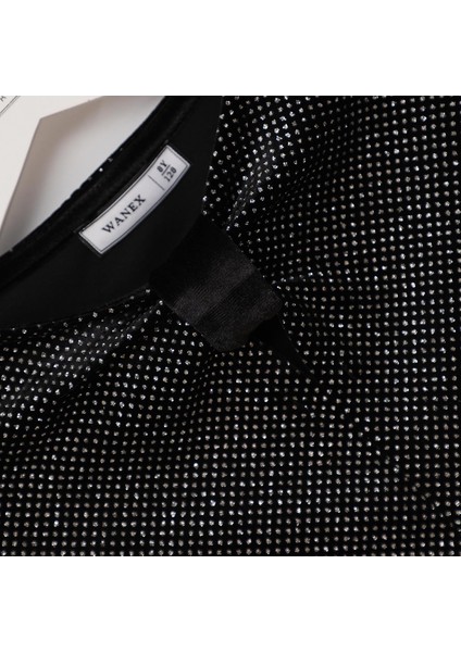 Kız Çocuk Uzun Kol Kadife Elbise - 015 - Siyah fiyatları