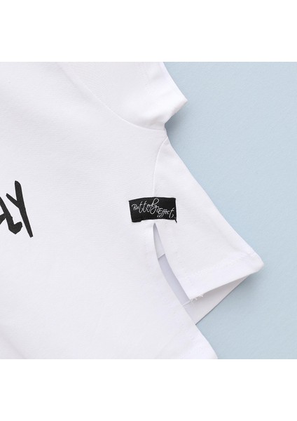 Kız Çocuk Kısa Kol Tişört - 32408 - Beyaz modelleri