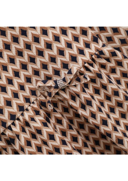 Kız Çocuk Uzun Kol Elbise - 42274 - Kahverengi fiyatları