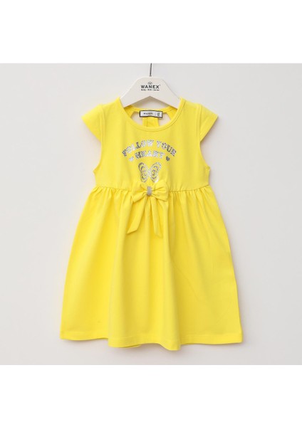 Kız Çocuk Kısa Kol Elbise - 42463 - Turkuaz