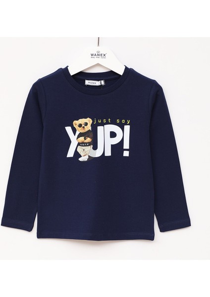 Erkek Çocuk Uzun Kol Sweat - 16433 - Siyah