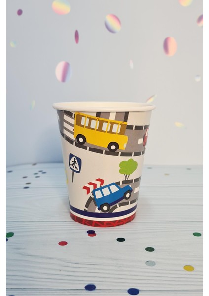 Araba Konsept Trafik Karton Bardak 8li fiyatları