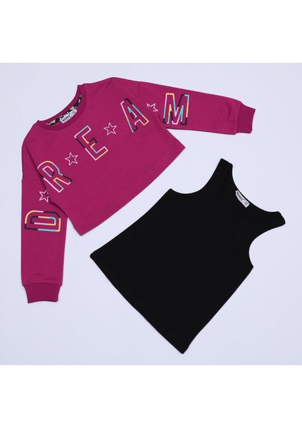 Kız Çocuk 2 Li Takım - 21638 - Fuşya