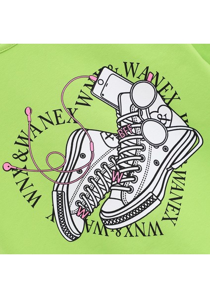 Kız Çocuk Sweat - 31486 - Elma Yeşili