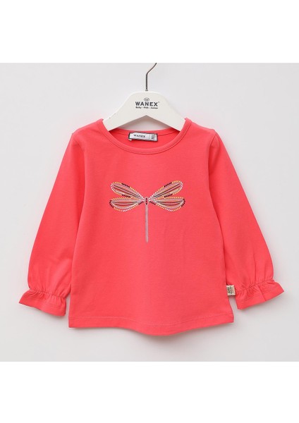 Kız Çocuk Uzun Kol Sweat - 32394 - Pembe