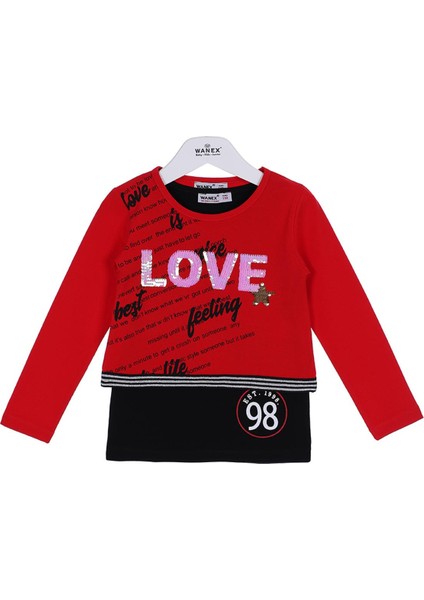 Kız Çocuk 2 Li Takım - 21742 - Kırmızı fiyatları