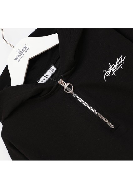 Kız Çocuk Uzun Kol Kapüşonlu Sweatshirt - 32402 - Kırmızı fiyatları