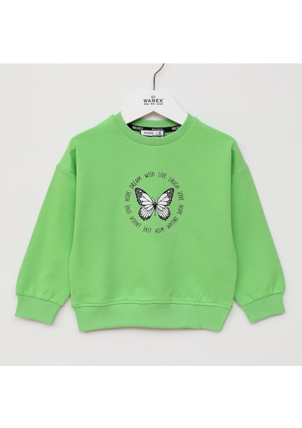 Kız Çocuk Uzun Kol Sweat - 32406 - Pembe