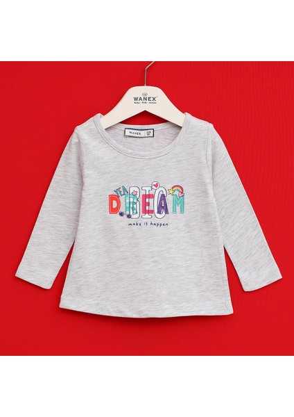 Kız Çocuk Uzun Kol Sweat - 32415 - Melanj