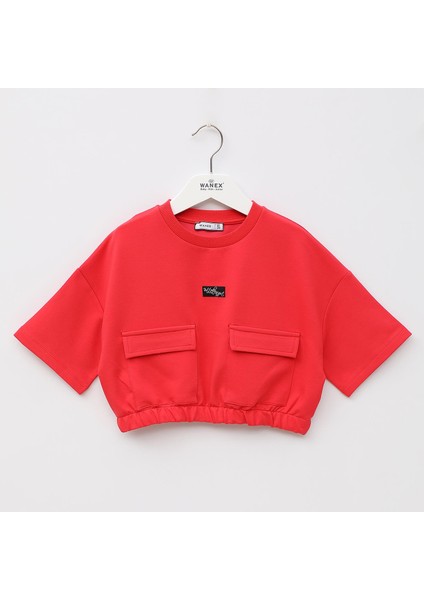 Kız Çocuk Tişört - 32405 - Nar Çiçeği