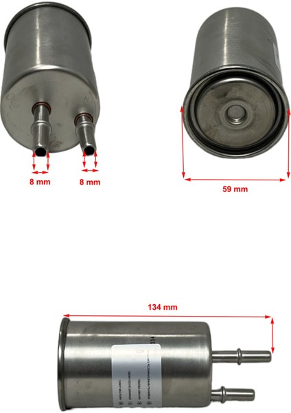Volvo S60 Iı (1.5t, 1.6t, 2.0t, 2.5t, 3.0t) 2011-2018 Yakıt Filtresi