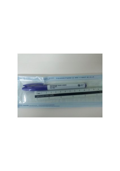 Skin Marker Medikal Cilt Kalemi Ince/mor Normal Anti Bakteriyl Tıbbi Indikatör 70X257MM 11607