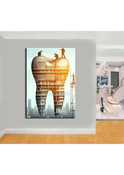 Ağız ve Diş Polikliniği, Dişçi Tabloları Dekoratif Diş, Dekoratif Dişçi, Dişçi Dekorasyonu DSC227