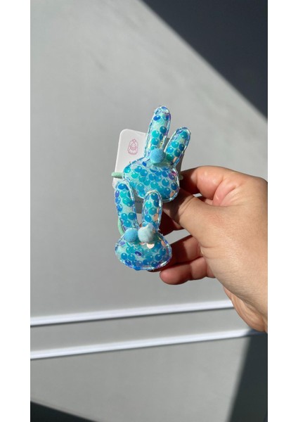 2'li Figürlü Lastik Toka Mavi SBT1846