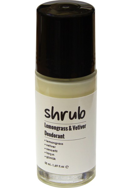 Lemongrass-Vetiver Deodorant-50 ml.