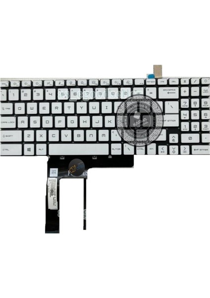 Msı Katana GF76 12UE-830XTR Msi Notebook Klavyesi Beyaz Tr, Ver.1 (Beyaz Işık)