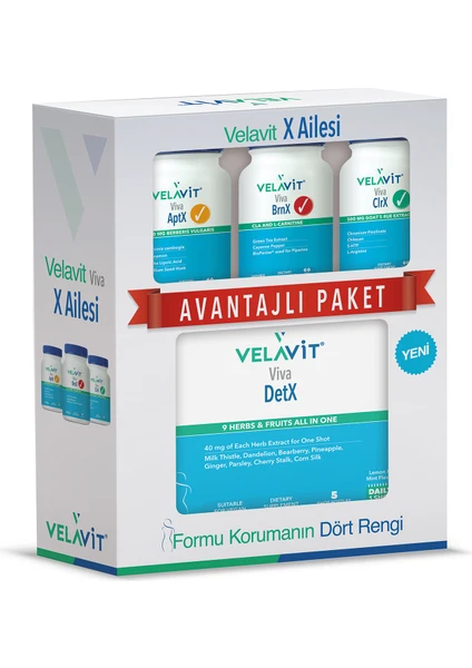 Viva Diyet Paketi - AptX, BrnX, ClrX, DetX 4'lü Paket