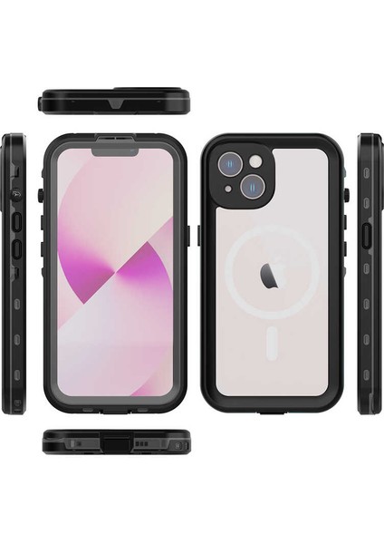 iPhone 14 Kılıf Su ve Toz Geçirmez 360° Tam Koruma Shockproof Kapak