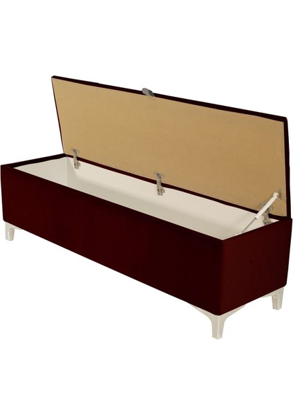 Vetra V2 Sandıklı Puf Bordo Dilimli Model Sandıklı Bench Sandıklı Yatak Ucu Bankı fırsatları