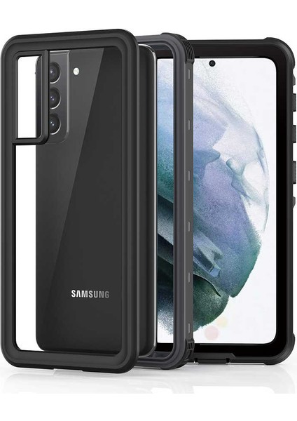 Samsung Galaxy S21 Plus Kılıf Su ve Toz Geçirmez 360° Tam Koruma Shockproof Kapak