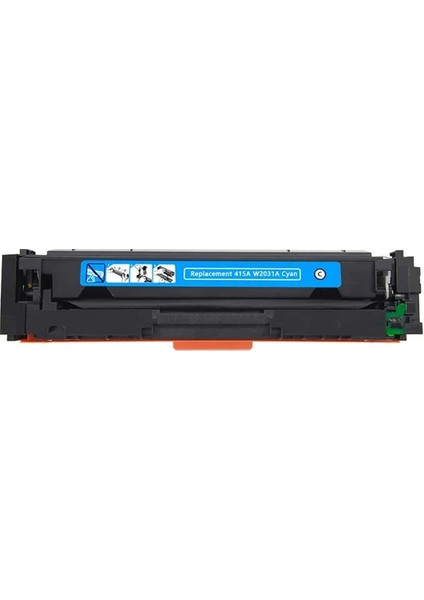 Hp 415A (W2031A) M479 Mavi Muadil Toner Çipsiz