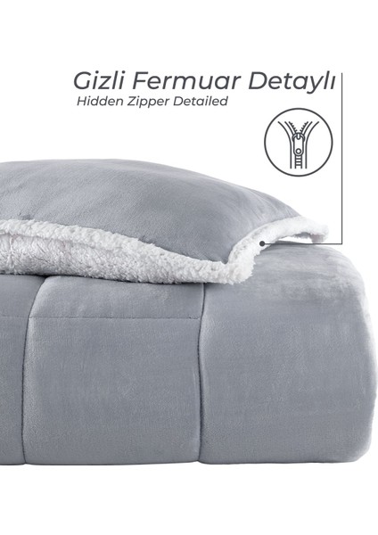 Solid Comfort Set Modern Uyku Seti Tek Kişilik Gri