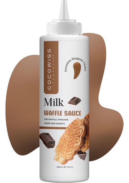 Cocowiss Chocolate Sütlü Waffle & Krep & Pankek Çikolata Sos 1000GR