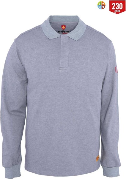 Sweatshırt Polo Fr 230 Gri 42004 ( Elektrikçi Yazlık) Gri
