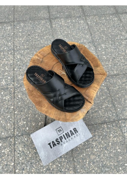 Taşpınar %100 Hakiki Deri Ortopedik Erkek Yazlık Rahat Terlik 40-45 fiyatları