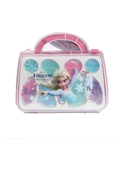 Karlar Ülkesi Elsa Eğitici ve Eğlenceli Çantalı Boncuk Takı Yapım Seti - Frozen Kolye ve Bileklik Yapım Seti