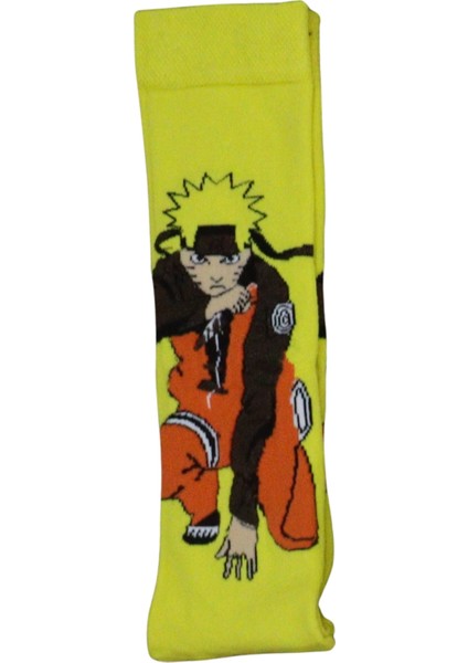 Fuddy Moda Naruto Desenli Sarı Renkli Çorap