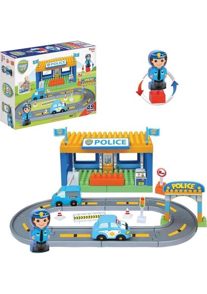 CLZ193 Polis Yol Set 45 Parça LEGO Oyun Seti