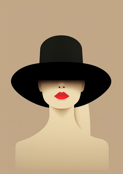 Postercity Minimal Sanat Poster Çerçevesiz Parlak Kağıt
