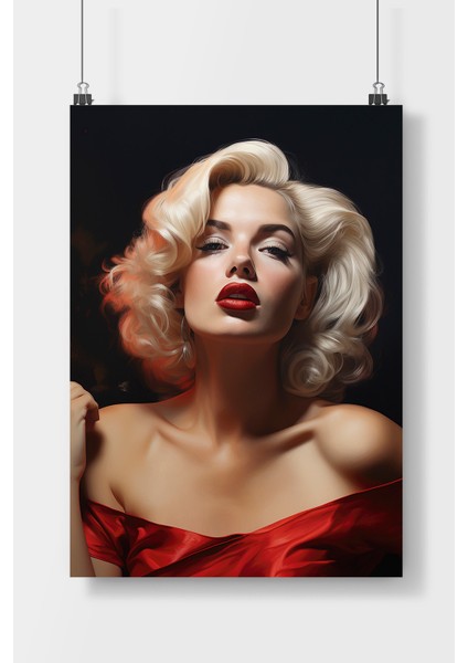 Postercity Marilyn Monroe Ünlüler Poster Çerçevesiz Parlak Kağıt