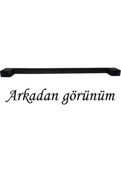 12 Adet Marmara Kulp 224 mm Siyah Mutfak Kulpu Çekmece Dolap Kapak Kulbu Metal Mobilya Dolabı Kulp