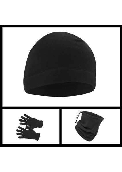 Uyguna-Yakala Siyah (SBLN.008) Savage Warm 3'lü Kışlık Set Polar Bere, Eldiven, BOYUNLUK-PKA.027 fiyatları