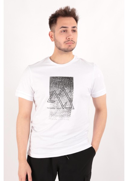 4048 Erkek Bisiklet Yaka T-Shirt