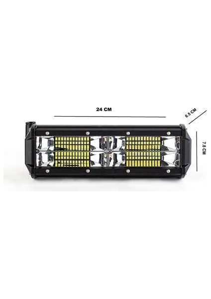 24cm offroad led bar aydınlatma beyaz sarı 48w 10-30v