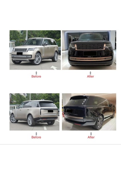 Lr range rover vogue uyumlu golden tampon ekleri seti 2023+ fiyatları