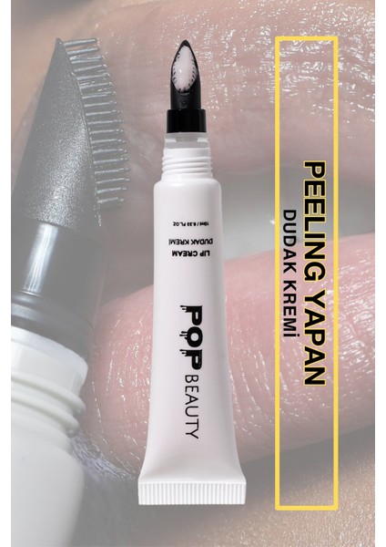 Peeling Yapan Dudak Kremi, Dudak Nemlendiricisi, Dudak Balmı Pembe