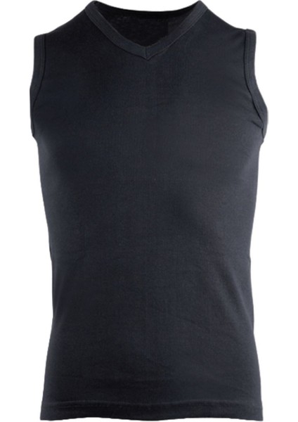 Erkek Sıfır Kol V Yaka Slimfit Likralı Düz Tişört Siyah fırsatları