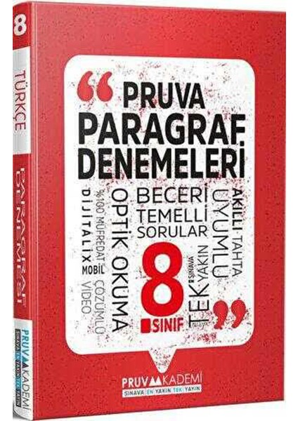 Pruva 8. Sınıf Paragraf Denemeleri