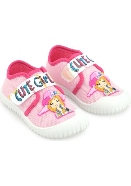 Yazlık Kız Çocuk Cırt Cırtlı Ayarlanabilir Keten Ayakkabı modelleri